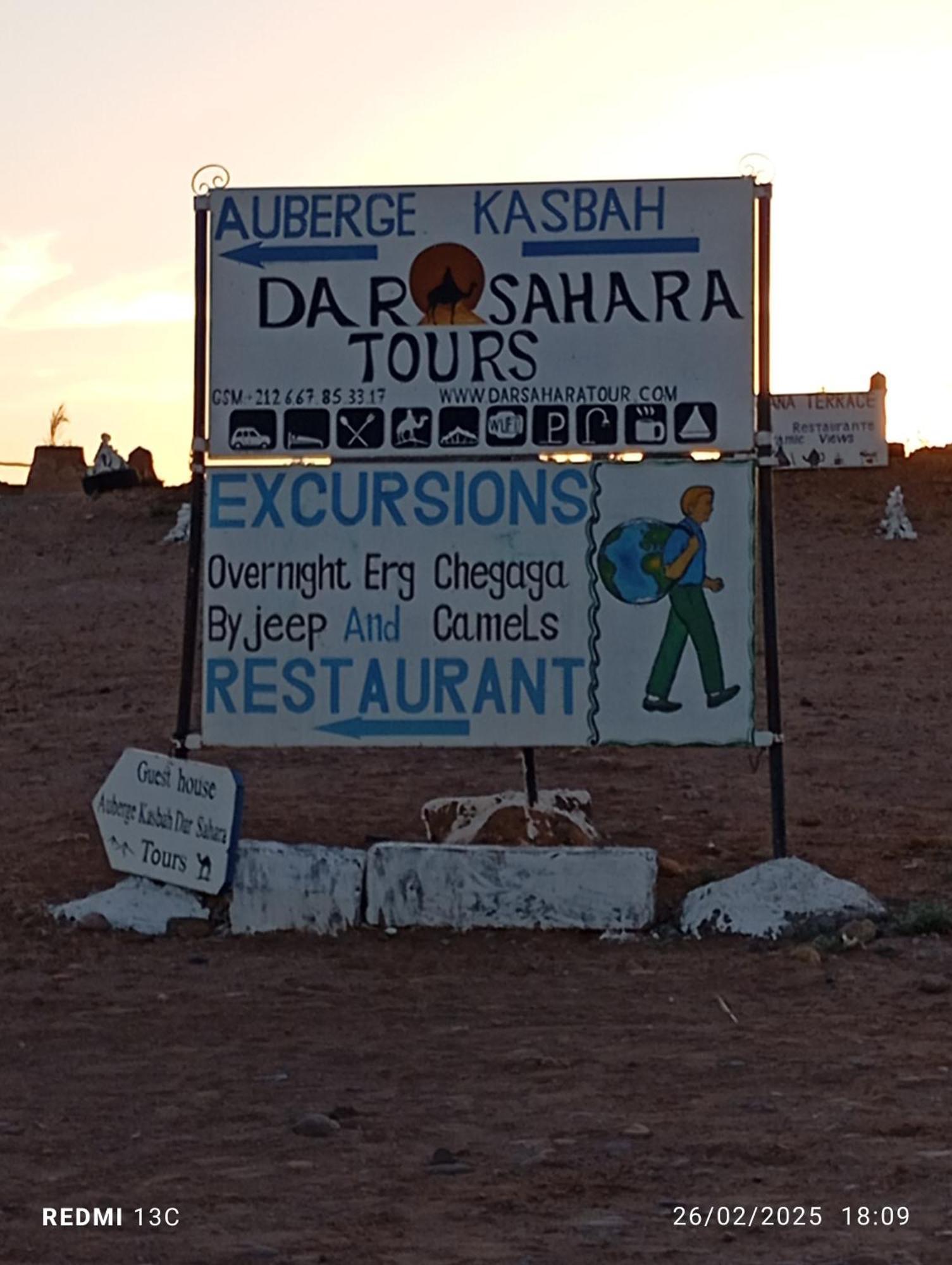 Auberge Kasbah Dar Sahara Tours M'Hamid Buitenkant foto