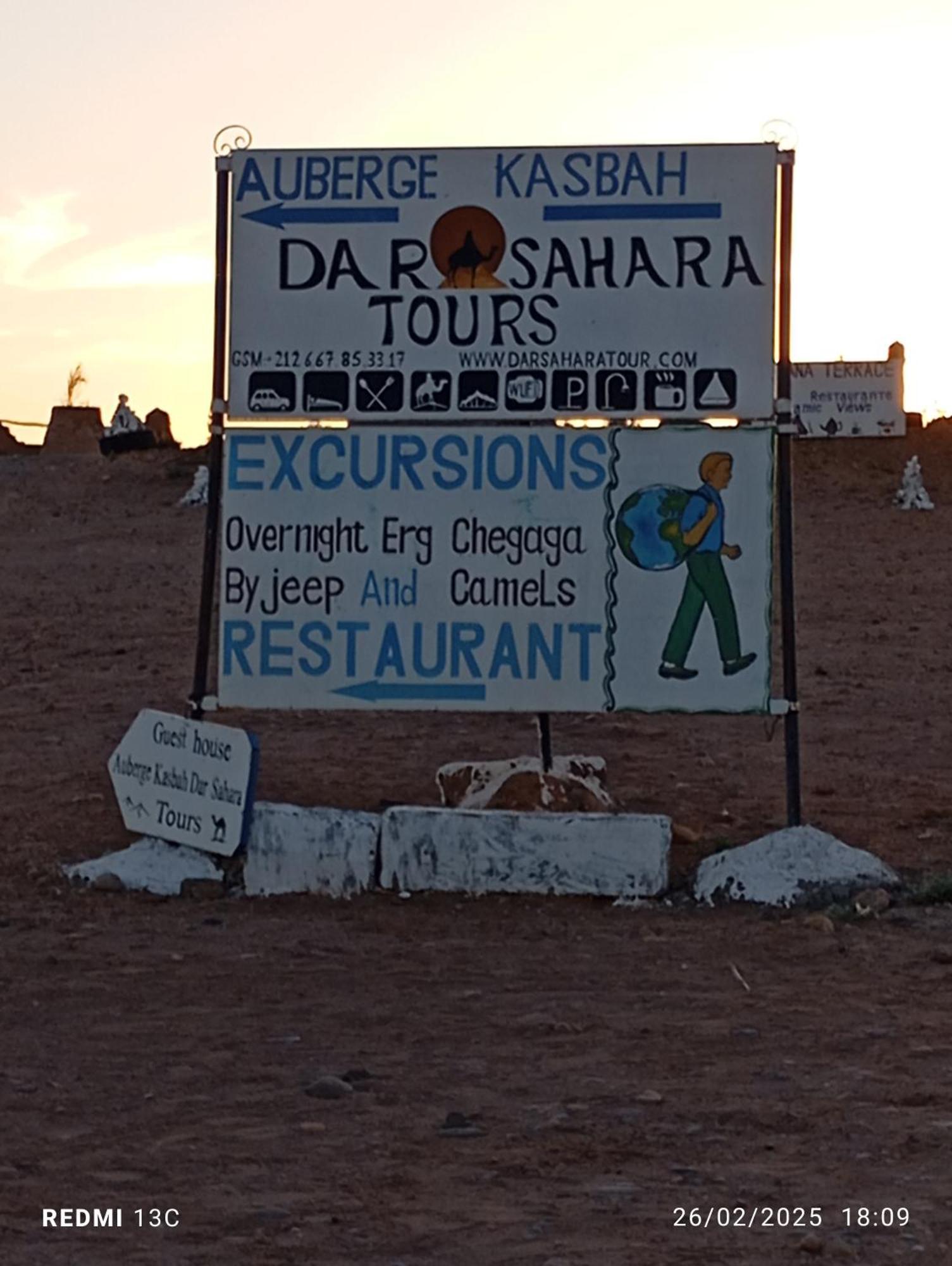 Auberge Kasbah Dar Sahara Tours M'Hamid Buitenkant foto